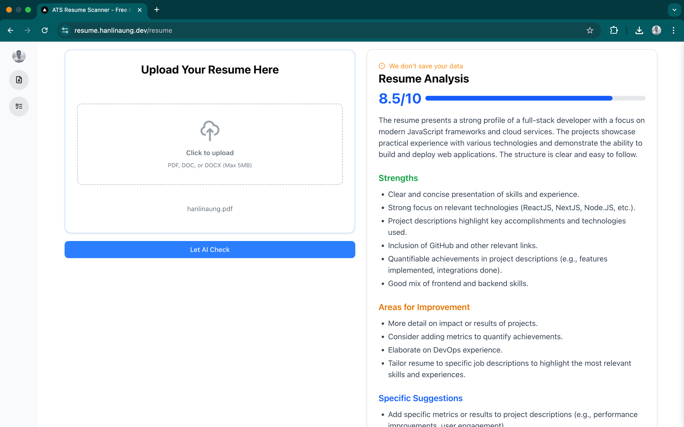ATS Resume Checker